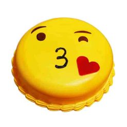 Butterscotch Emoji cake