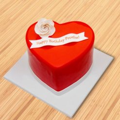 Designer Heart Cake: A sweet expression of love, perfect for adding sweetness and joy to your special celebrations and occasions.