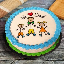 Love Cake For Dad - Heartfelt and Delicious Cake for Father's Day | Perfect Gift to Celebrate Dad