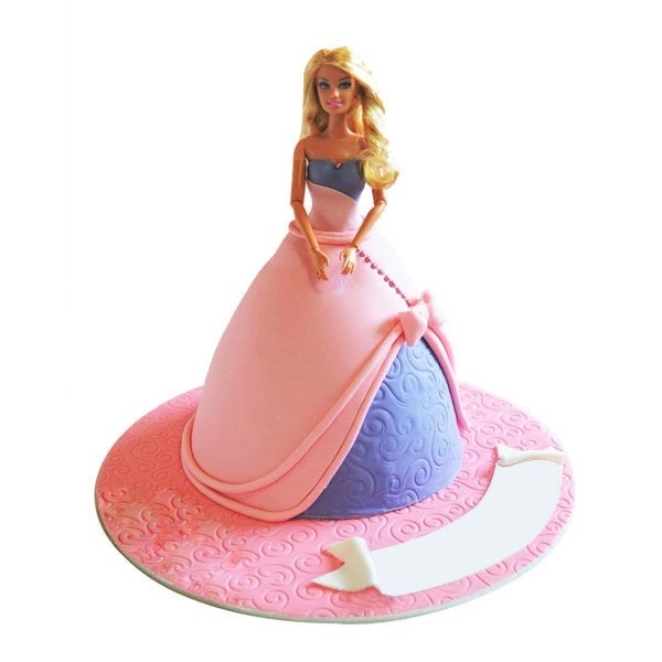 Beautiful Barbie Doll Cake | Kinkin