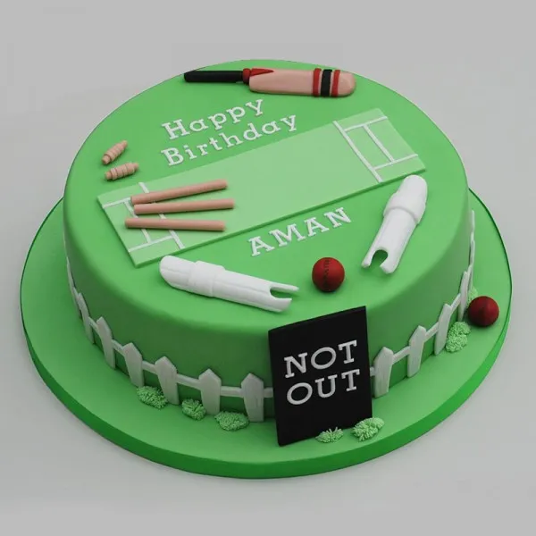 Cricket bat and ball - Decorated Cake by Nanna Lyn Cakes - CakesDecor