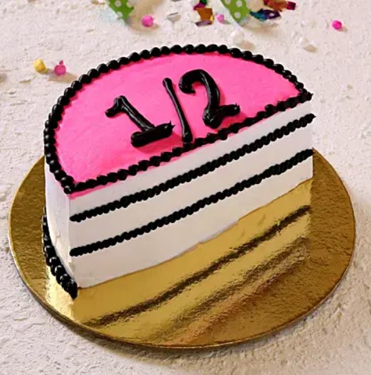 Half birthday cake... - Relish designer cakes | Facebook