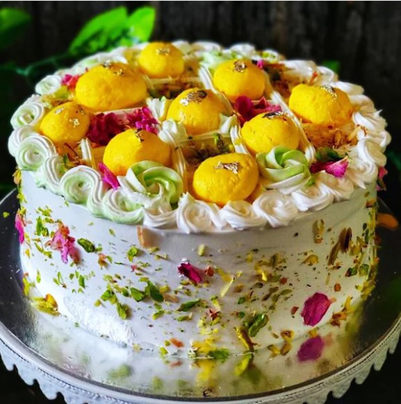Rasmalai cake with heart shape - Nita's cakes n choccolates | Facebook