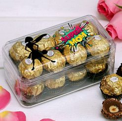 Super Mom Chocolate Box: A delightful assortment of chocolates to celebrate the superhero in your life on her special day.