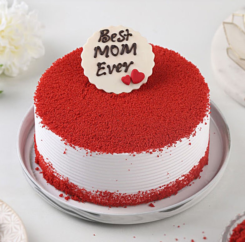 Buy/Send World's Best Mom Cake & Money Plant Combo Online- FNP