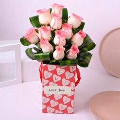 Delicate Rose Medley - A beautiful arrangement of assorted roses, ideal for gifting or decorating any space.