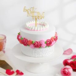 Exquisite Floral Mother's Day Cake - A Delightful Treat for Mom