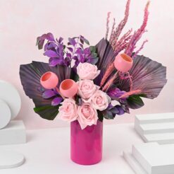 Beautiful floral bouquet with assorted flowers in a graceful arrangement, perfect for any occasion.