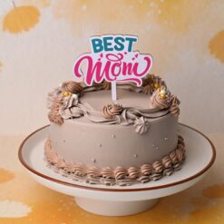 A delectable butterscotch cream cake, a perfect treat to celebrate Mom's special day with sweetness and love.