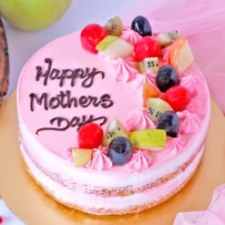 Mom's Fruity Joy Cake - A vibrant celebration of flavors for Mother's Day. Order now to treat Mom to a burst of happiness!