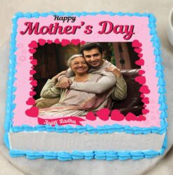 A beautifully designed cake capturing the essence of Mother's Day celebration, perfect for honoring Mom.