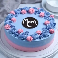 A scrumptious strawberry cream cake, perfect for celebrating Mom's special day with a burst of fruity sweetness.