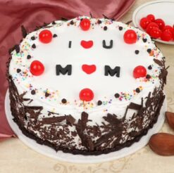 A classic black forest cake, perfect for honoring traditions and creating sweet memories with Mom.