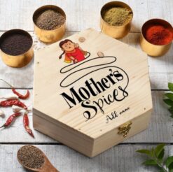 Custom Spice Treasure Box for Mom - Elevate her cooking with personalized spices, adding a special touch to her culinary adventures.