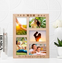 Family Beat Personalized Mother's Day Frame - A heartfelt tribute capturing the heartbeat of your home in a personalized photo frame.
