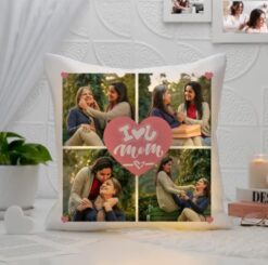 Heartfelt Love Personalized Mother's Day Cushion - Express your love with a cozy and personalized gift for Mom.