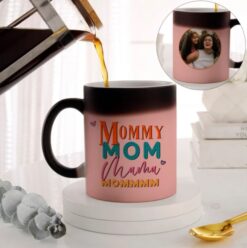 Mom's Magic Mother's Day Mug - A whimsical ceramic mug adorned with heartfelt design, perfect for celebrating Mom's special day.