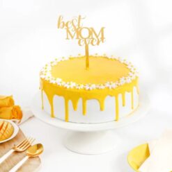 Mom's Mango Bliss Cake - Indulge in heavenly mango flavors with every bite, a delightful treat for Mom.
