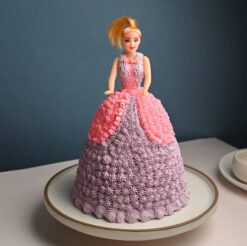 Barbie Dream Cake: A whimsically decorated cake adorned with Barbie-themed decorations and perfect for celebrations.