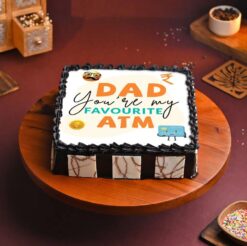 Dad savings cake with rich flavors, perfect for celebrating Father's Day and showing appreciation for Dad.