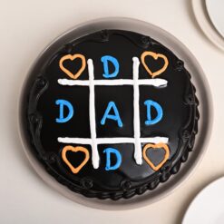 Image of Dad's Special XO Chocolate Cake, beautifully decorated with chocolate shavings and a 'Happy Father's Day' chocolate plaque.
