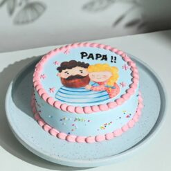 Father's Day cake with sweet memories theme, ideal for celebrating cherished moments with Dad.