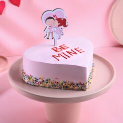 Love You Heart Cake with decorative icing, ideal for expressing affection and celebrating special moments with loved ones.